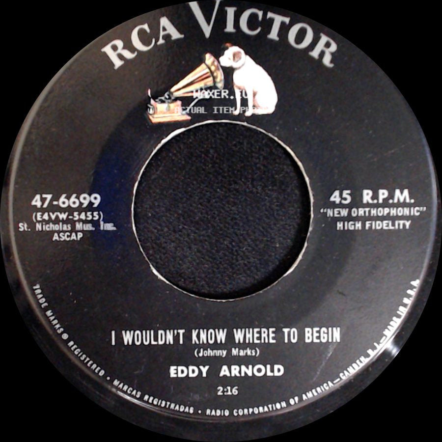 Eddy Arnold - I Wouldn't Know Where To Begin / The Ballad Of Wes Tancred side A