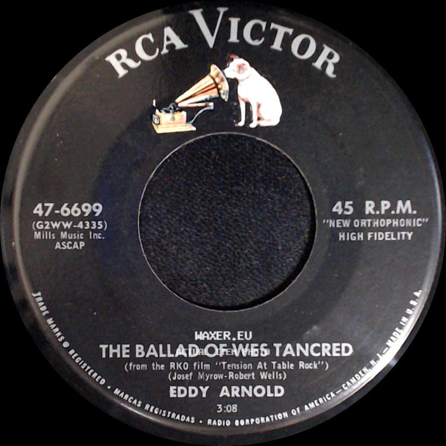 Eddy Arnold - I Wouldn't Know Where To Begin / The Ballad Of Wes Tancred side B