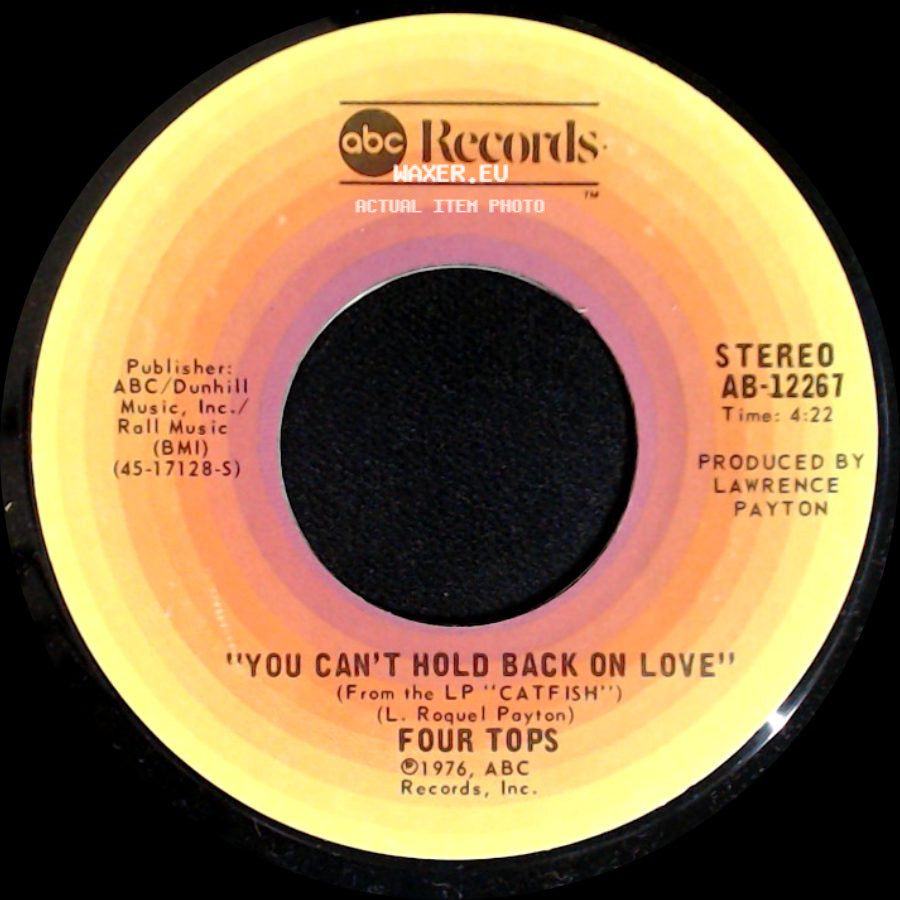 Four Tops - You Can't Hold Back On Love / Strung Out For Your Love side A