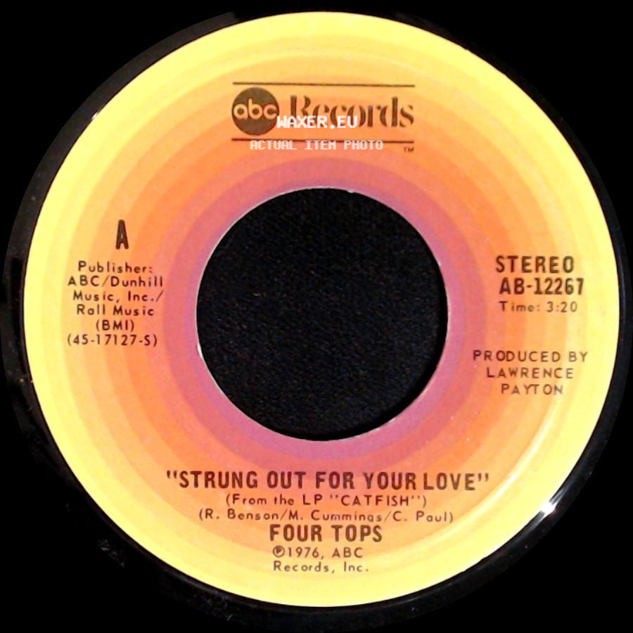 Four Tops - You Can't Hold Back On Love / Strung Out For Your Love side B