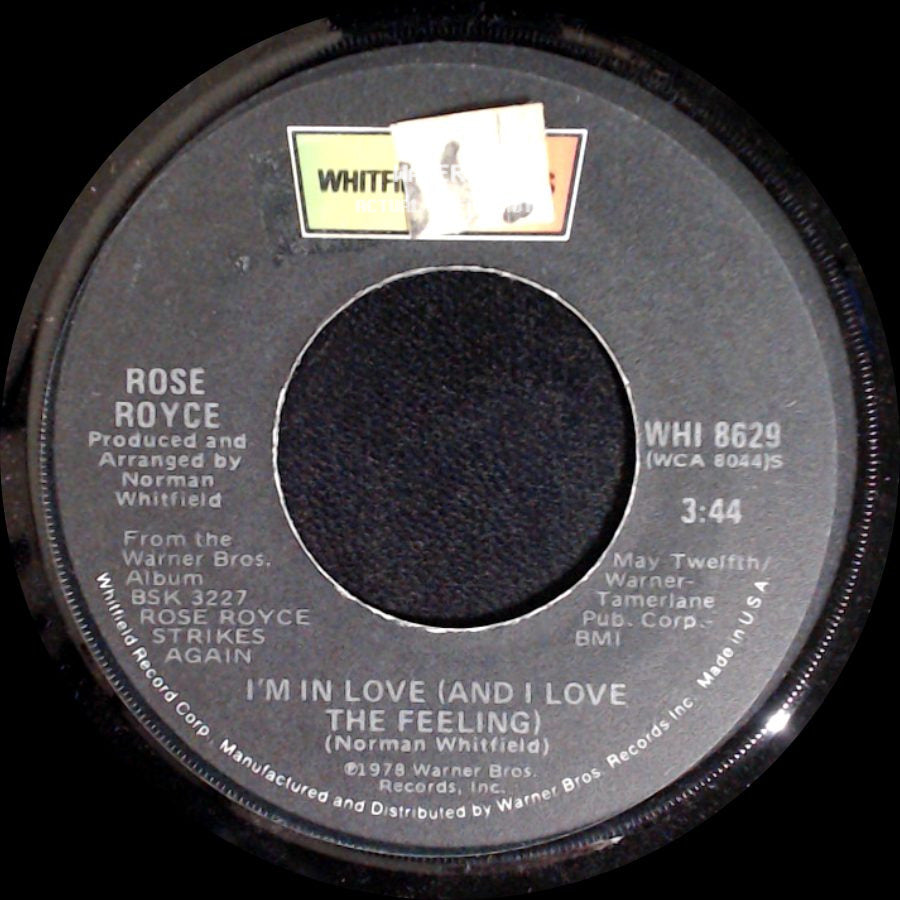 Rose Royce - Get Up Off Your Fat / I'm In Love (And I Love The Feeling) side B