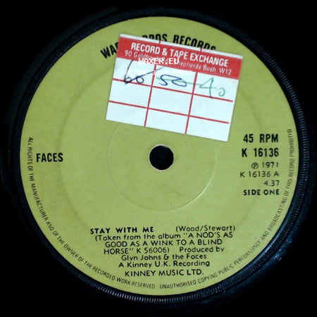 Faces - Stay With Me / Debris side A
