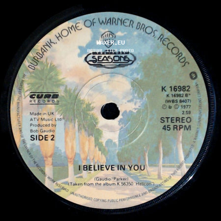Seasons - Down The Hall / I Believe In You side B