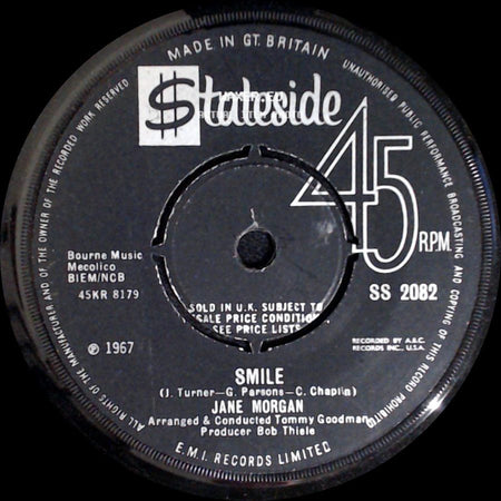 Jane Morgan - Masquerade / Smile side B