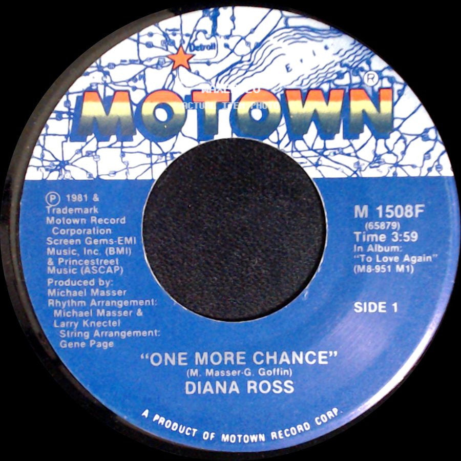 Diana Ross - One More Chance / After You side A
