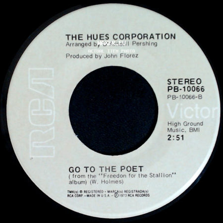 The Hues Corporation - Rockin' Soul / Go To The Poet side B