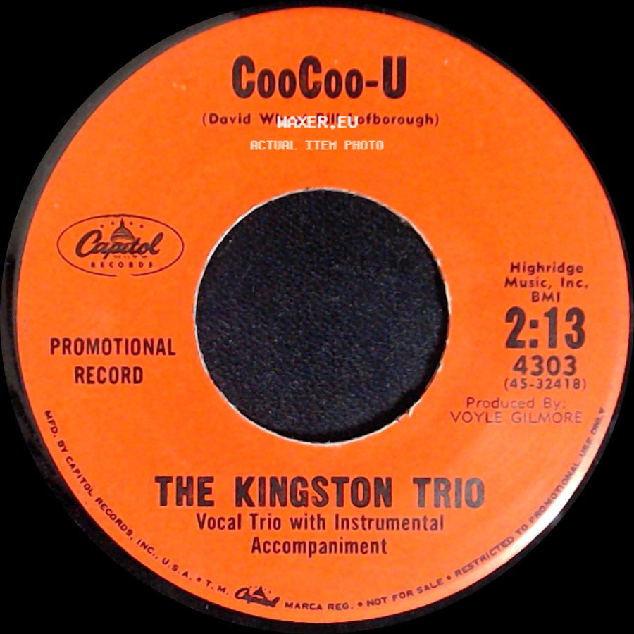The Kingston Trio - Green Grasses / Coocoo-U side B