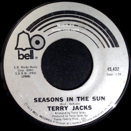 Terry Jacks - Put The Bone In / Seasons In The Sun side B