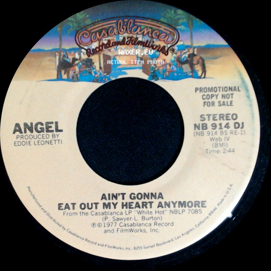 Angel - Flying With Broken Wings (Without You) / Ain't Gonna Eat Out My Heart Anymore side B