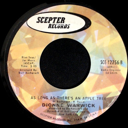 Dionne Warwick - Odds And Ends / As Long As There's An Apple Tree side B