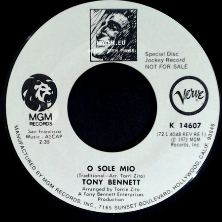 Tony Bennett - O Sole Mio / My Love side A