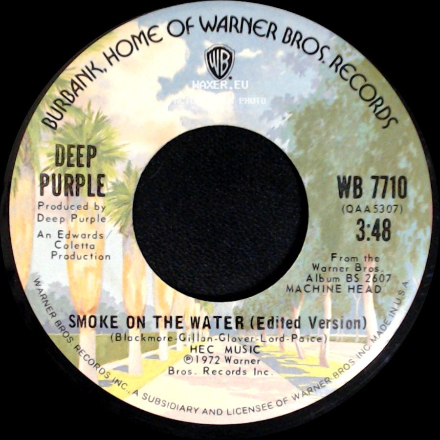 Deep Purple - Smoke On The Water (Edited Version) / Smoke On The Water (Edited Version) side A