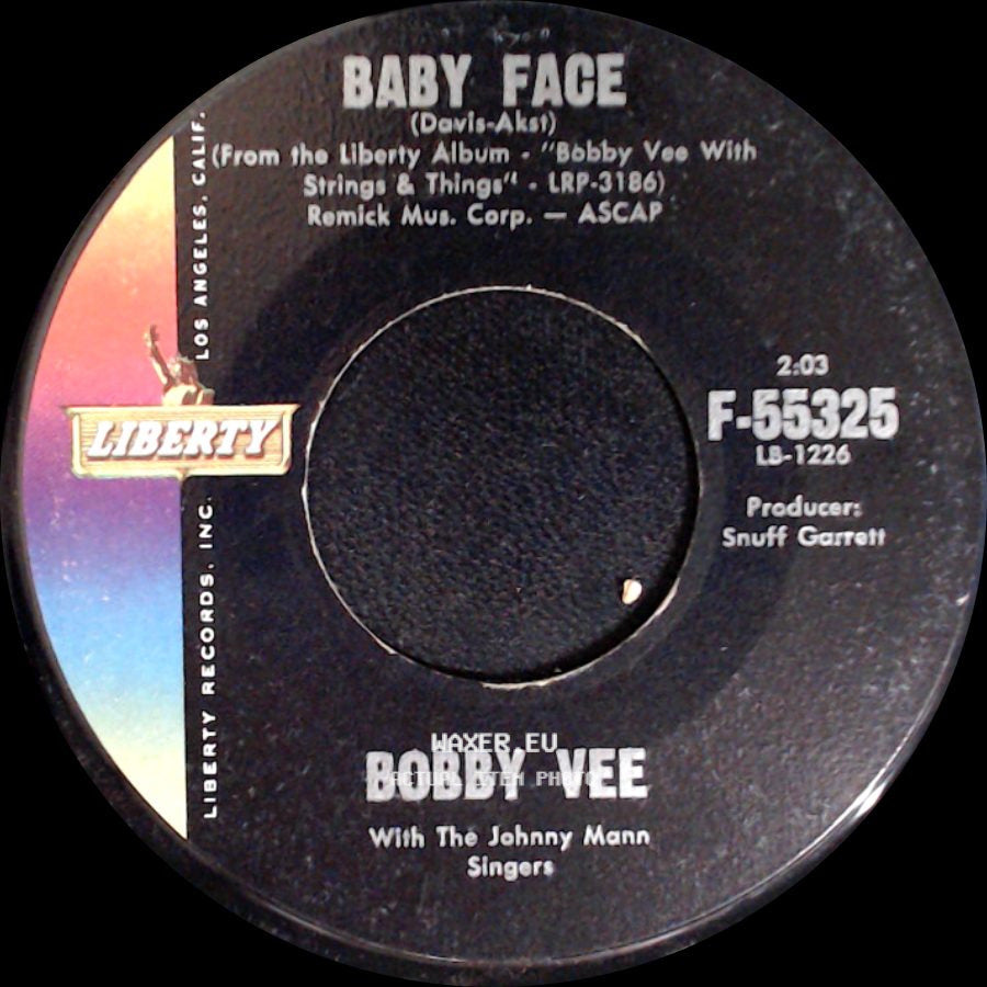 Bobby Vee - How Many Tears / Baby Face side B