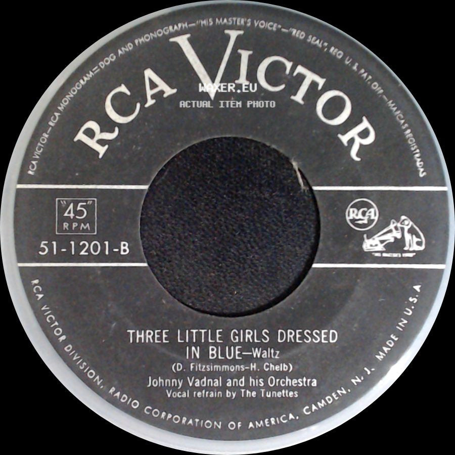 Johnny Vadnal And His Orchestra - Yellow Shoes Polka / Three Little Girls Dressed In Blue side B