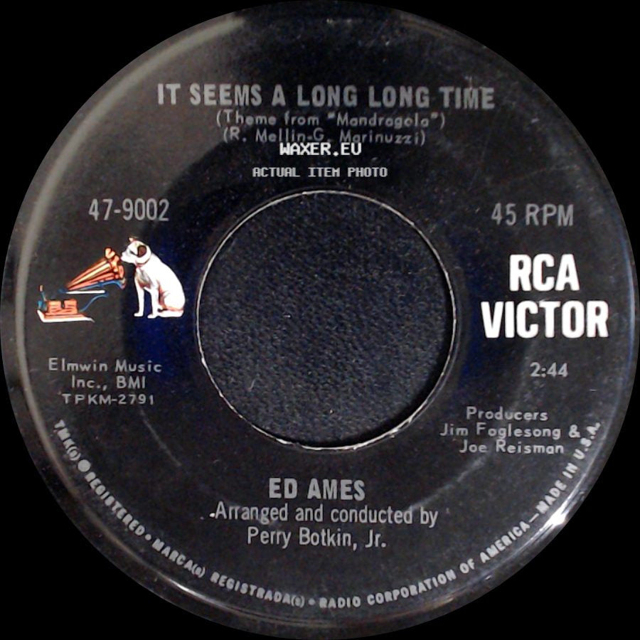 Ed Ames - My Cup Runneth Over / It Seems A Long Long Time side B