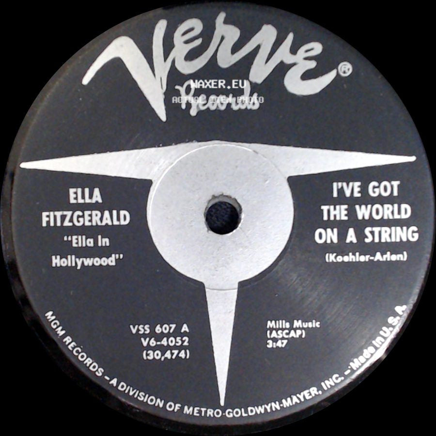 Ella Fitzgerald - Satin Doll / I've Got The World On A String side B