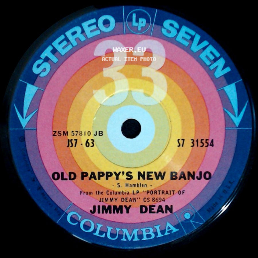 Jimmy Dean - Little Black Book / Old Pappy's New Banjo side B