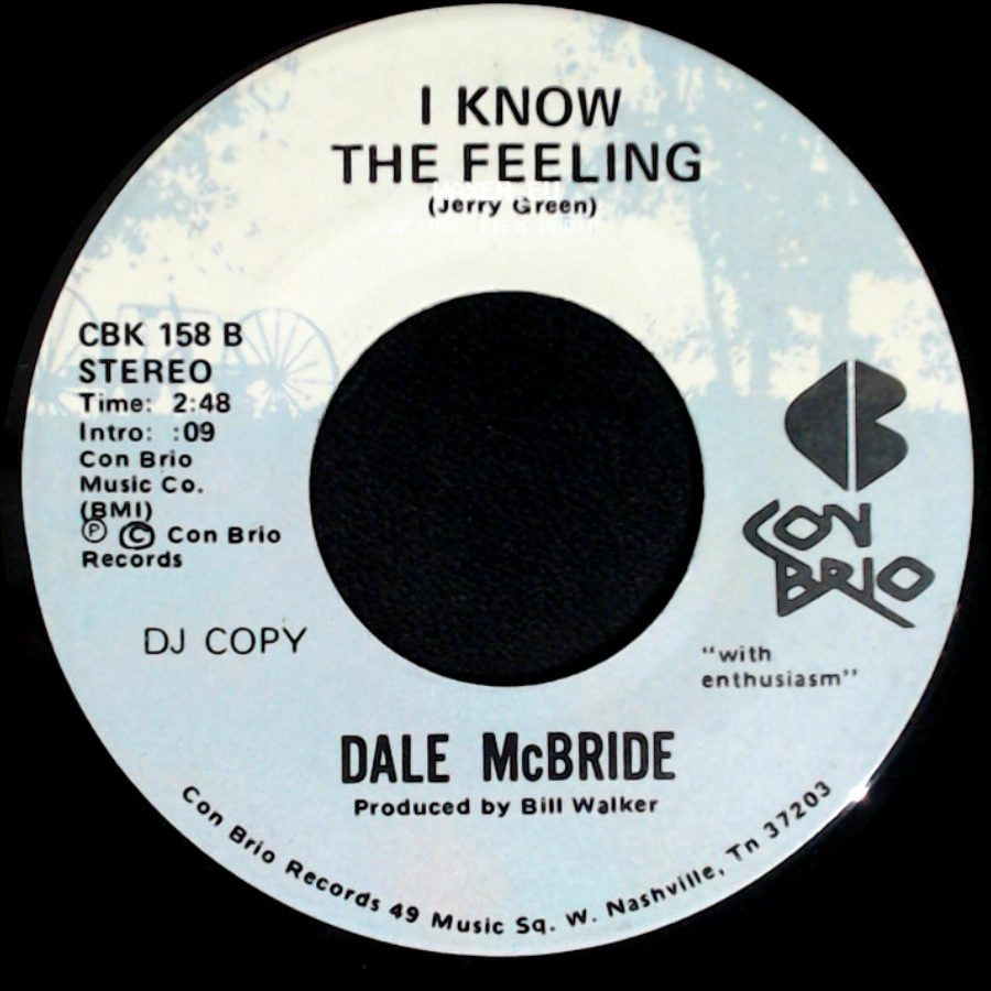 Dale Mcbride - Get Your Hands On Me Baby / I Know The Feeling side B