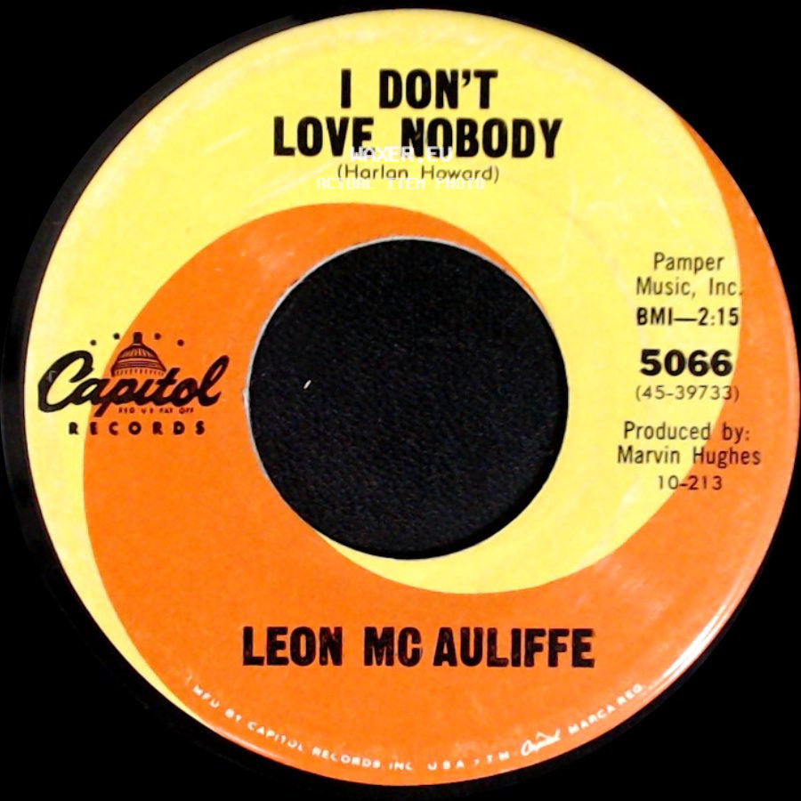 Leon Mc Auliffe - Shape Up Or Ship Out / I Don't Love Nobody side B