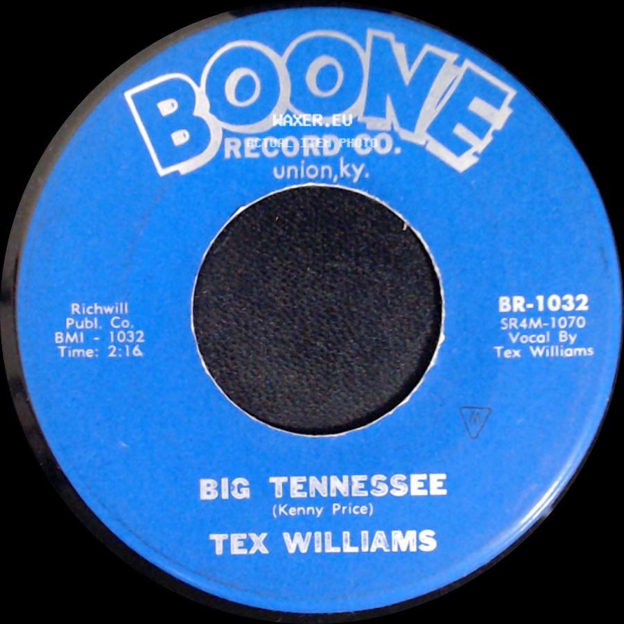 Tex Williams - Big Tennessee / Big Tennessee side B