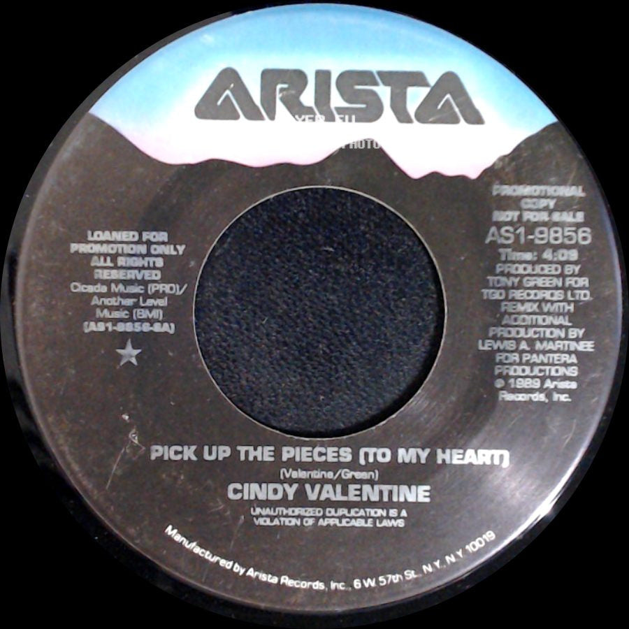 Cindy Valentine - Pick Up The Pieces (To My Heart) / Pick Up The Pieces (To My Heart) side A