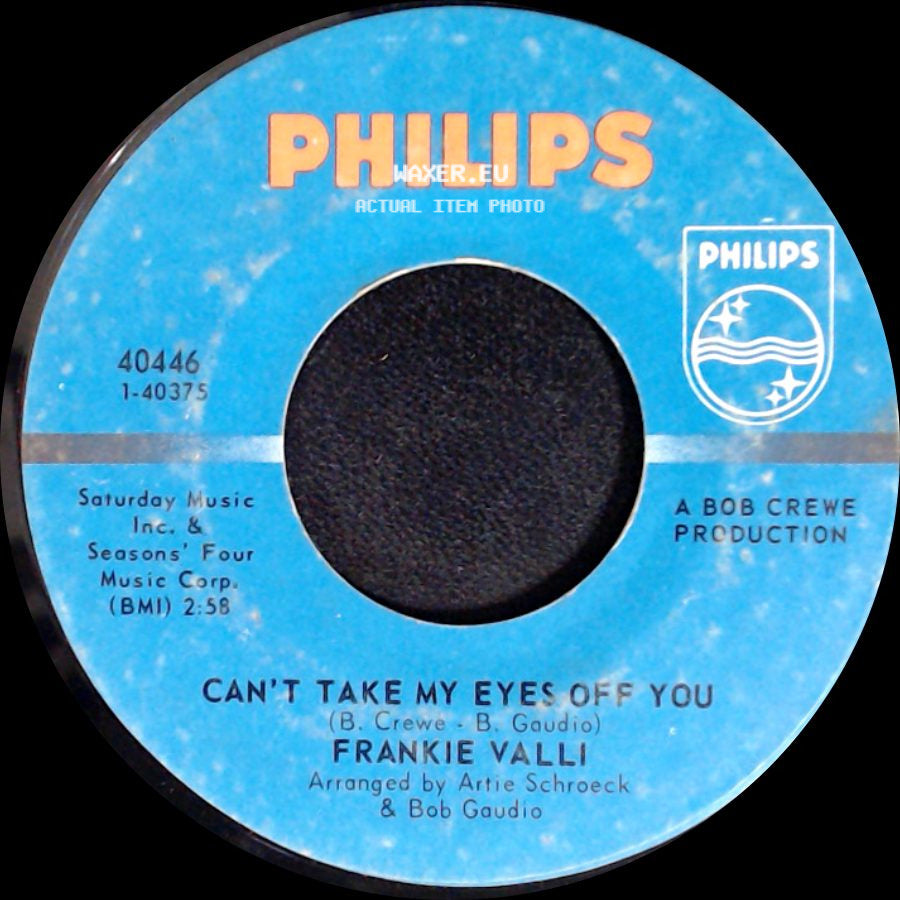 Frankie Valli - The Trouble With Me / Can't Take My Eyes Off You side B