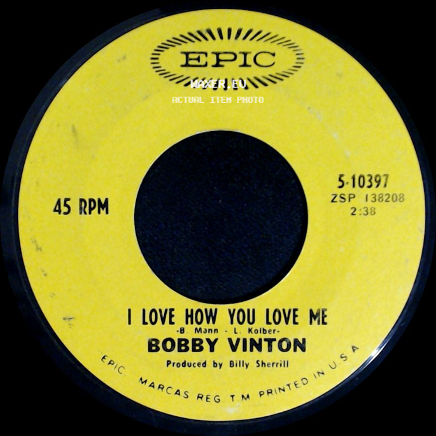 Bobby Vinton - Little Barefoot Boy / I Love How You Love Me side B