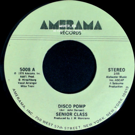 Senior Class - Disco Pomp / Disco Pomp, Too side A