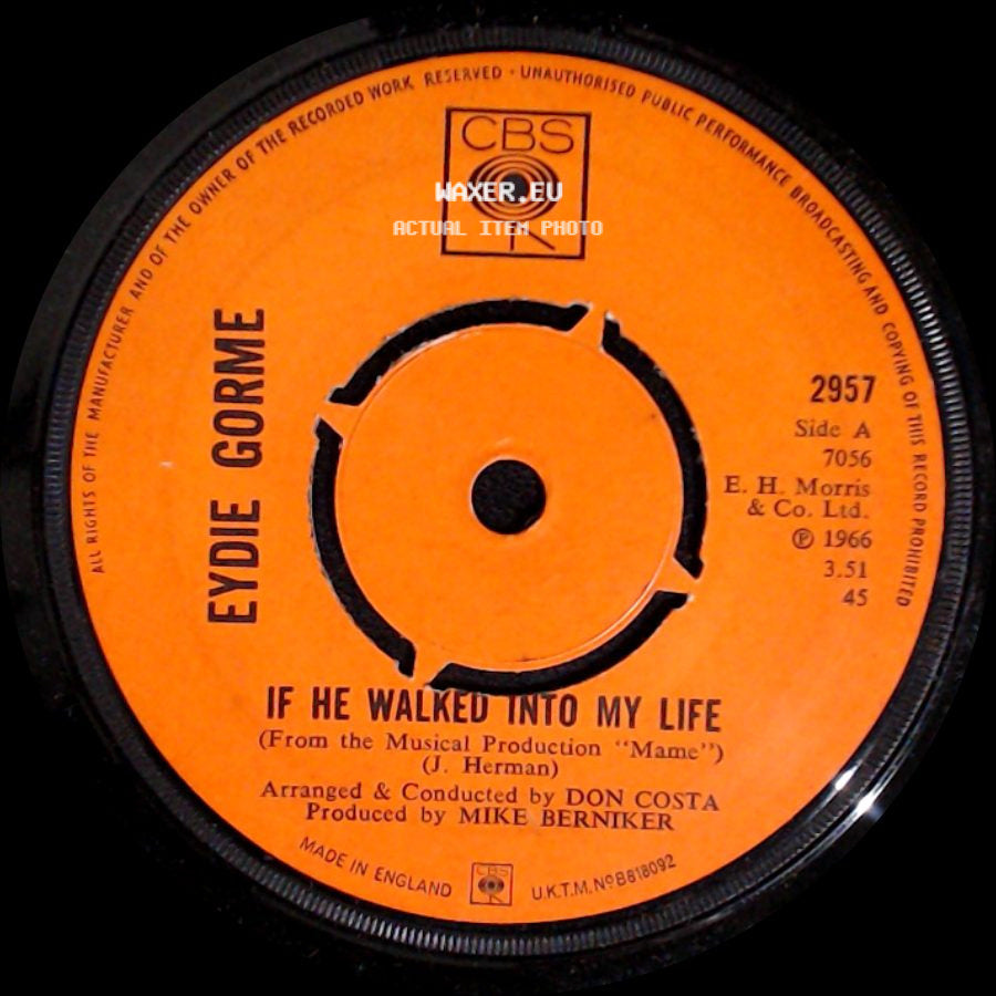 Eydie Gorme - If He Walked Into My Life / Tell Him I Said Hello side A