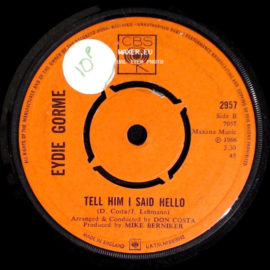 Eydie Gorme - If He Walked Into My Life / Tell Him I Said Hello side B