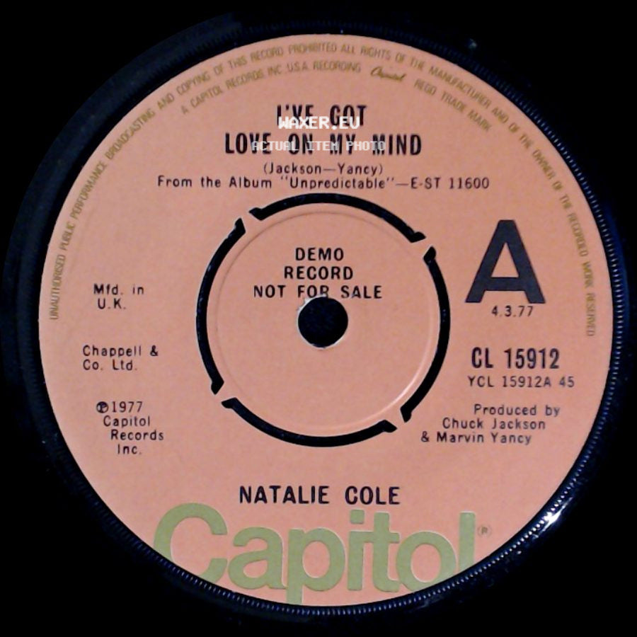 Natalie Cole - I've Got Love On My Mind / Unpredictable You side A