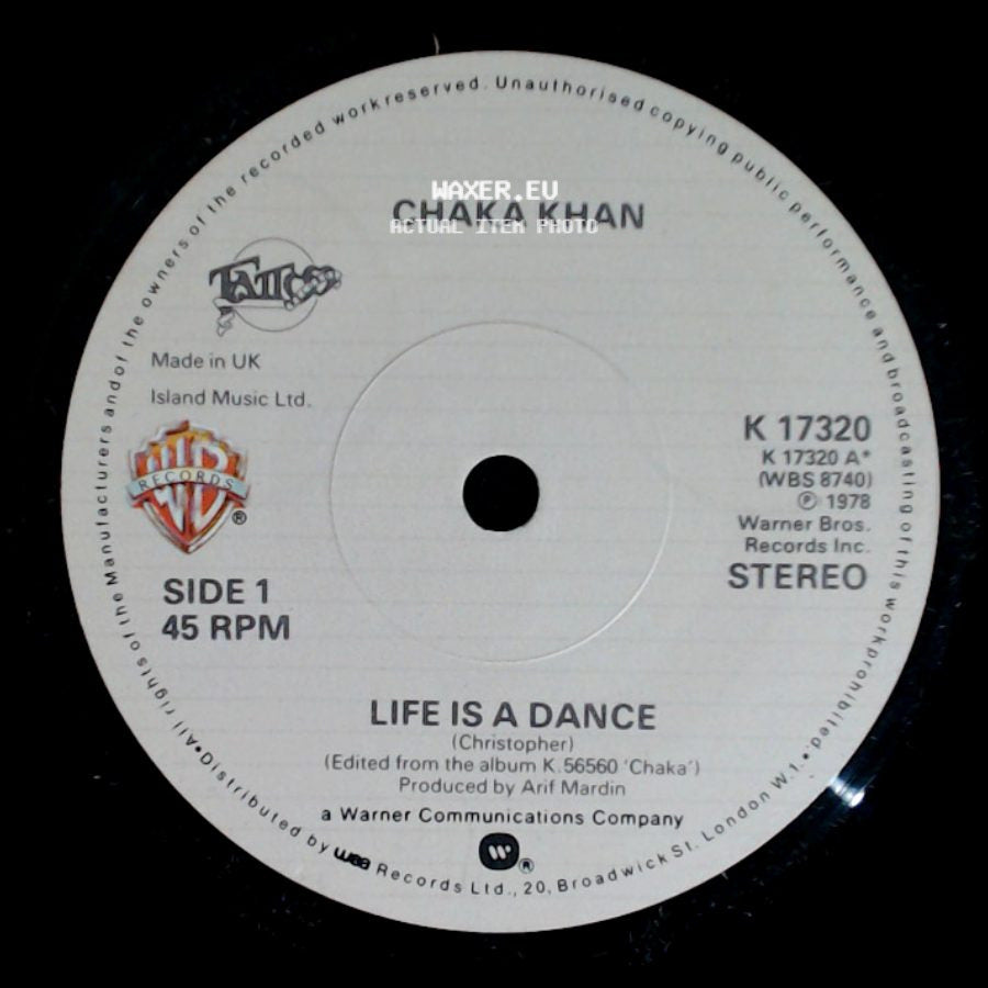 Chaka Khan - Life Is A Dance / Some Love side A