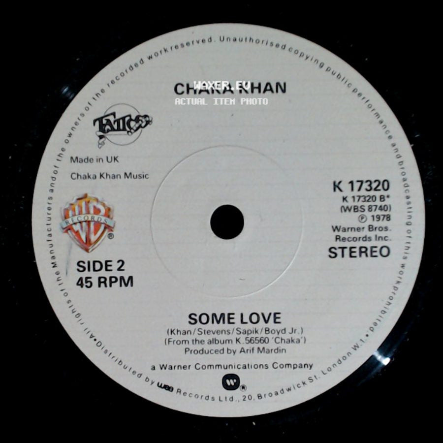 Chaka Khan - Life Is A Dance / Some Love side B
