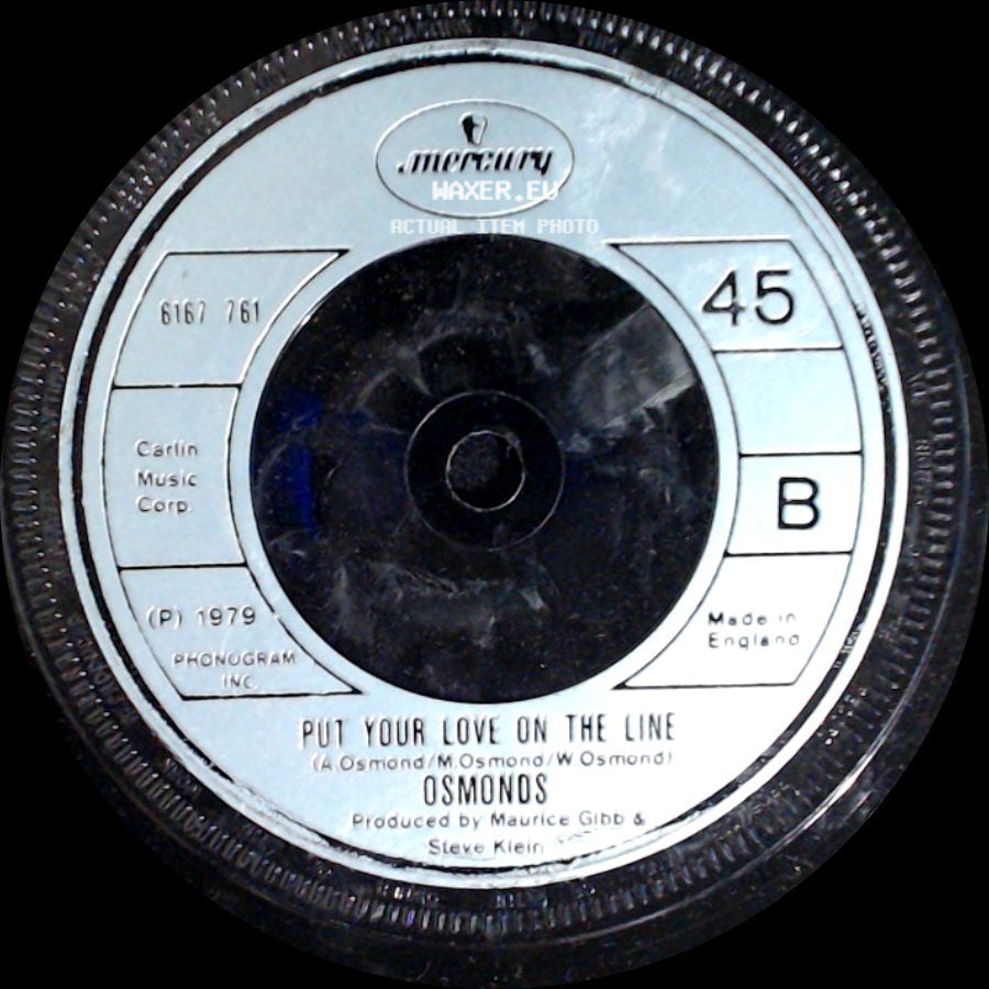 Osmonds / Osmonos - Steppin' Out / Put Your Love On The Line side B