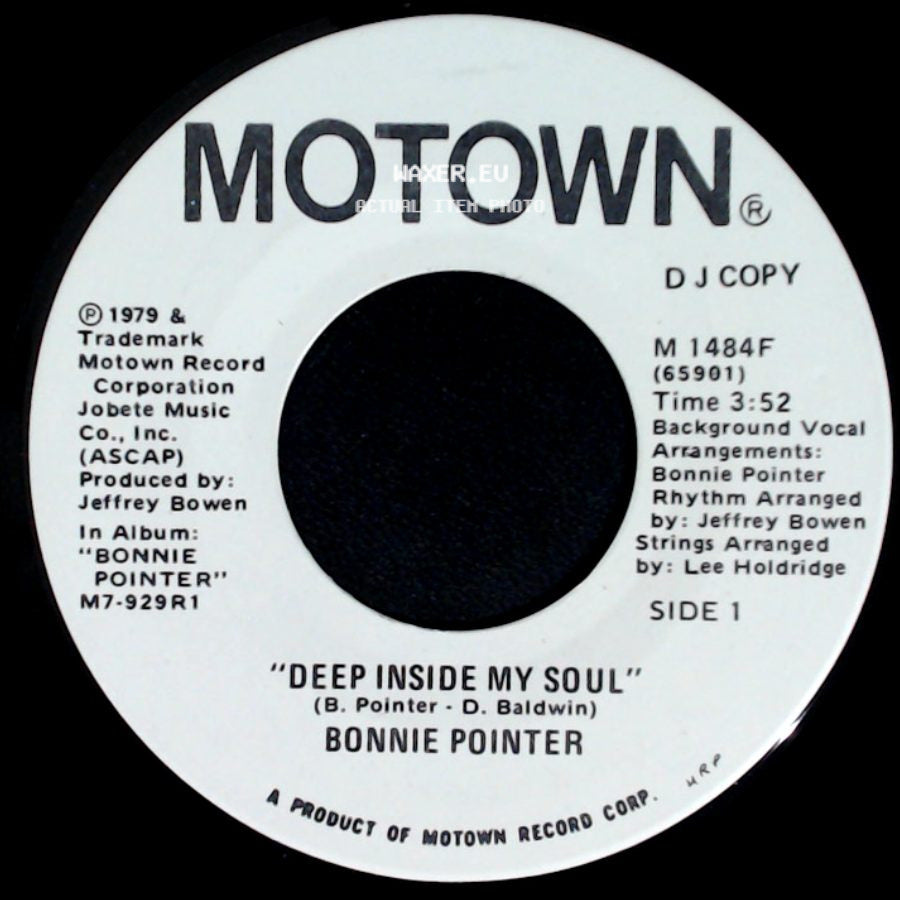 Bonnie Pointer - Deep Inside My Soul / Deep Inside My Soul side A