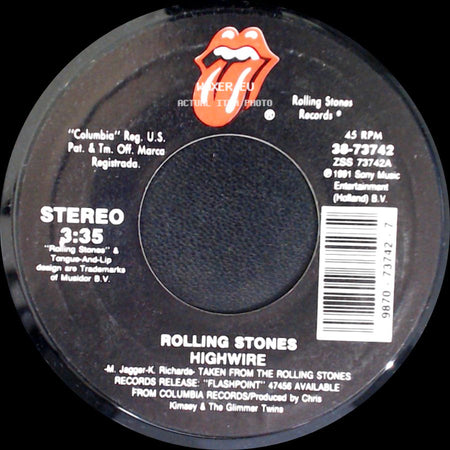 Rolling Stones - Highwire / 2000 Light Years From Home side A