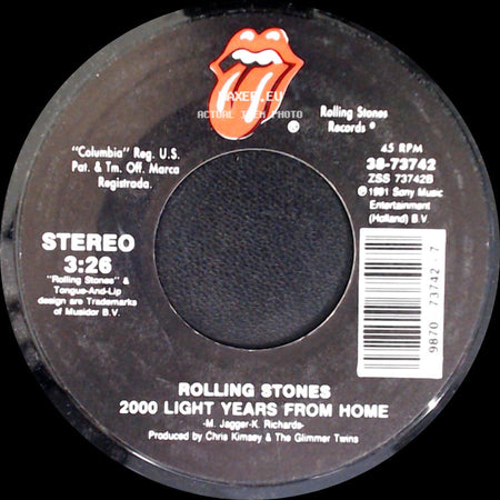 Rolling Stones - Highwire / 2000 Light Years From Home side B