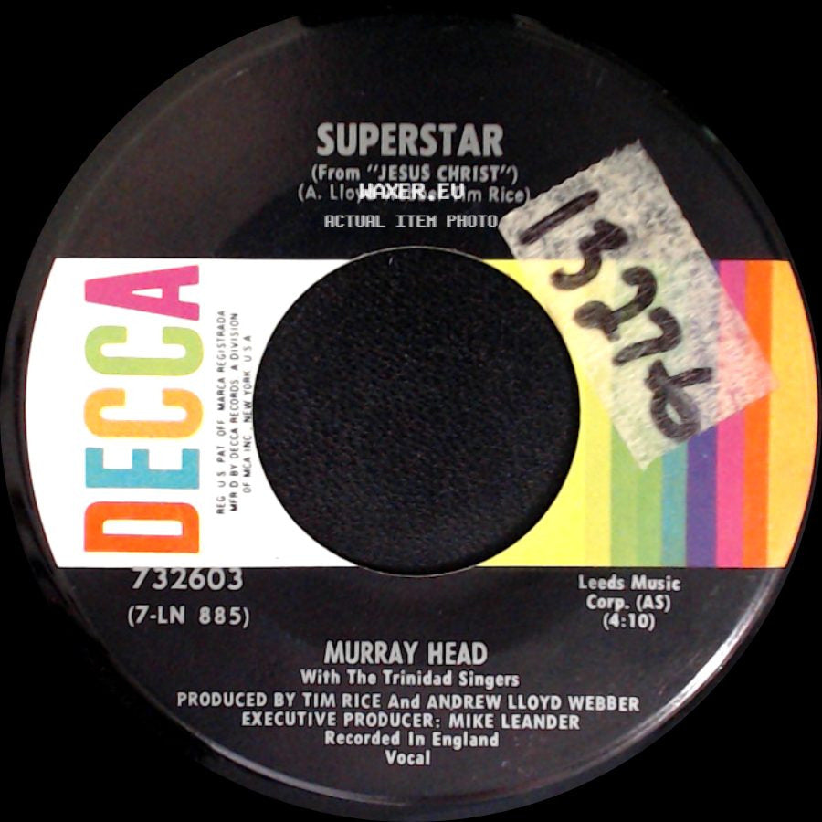 The Andrew Lloyd Webber Orchestra / Murray Head - John Nineteen Forty-One / Superstar side B