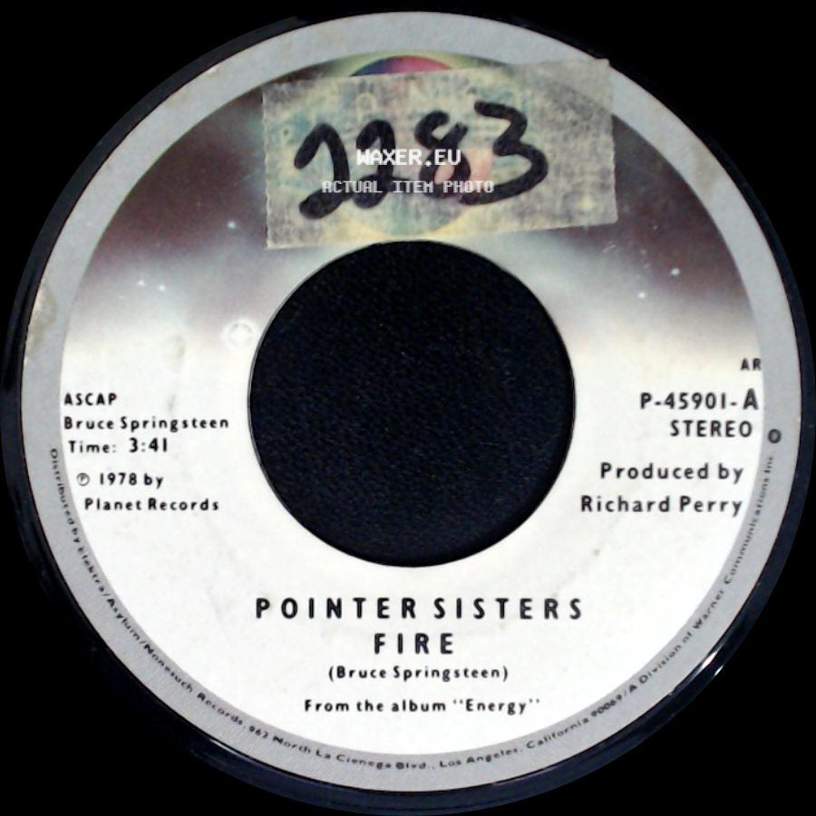 Pointer Sisters - Fire / Love Is Like A Rolling Stone side A