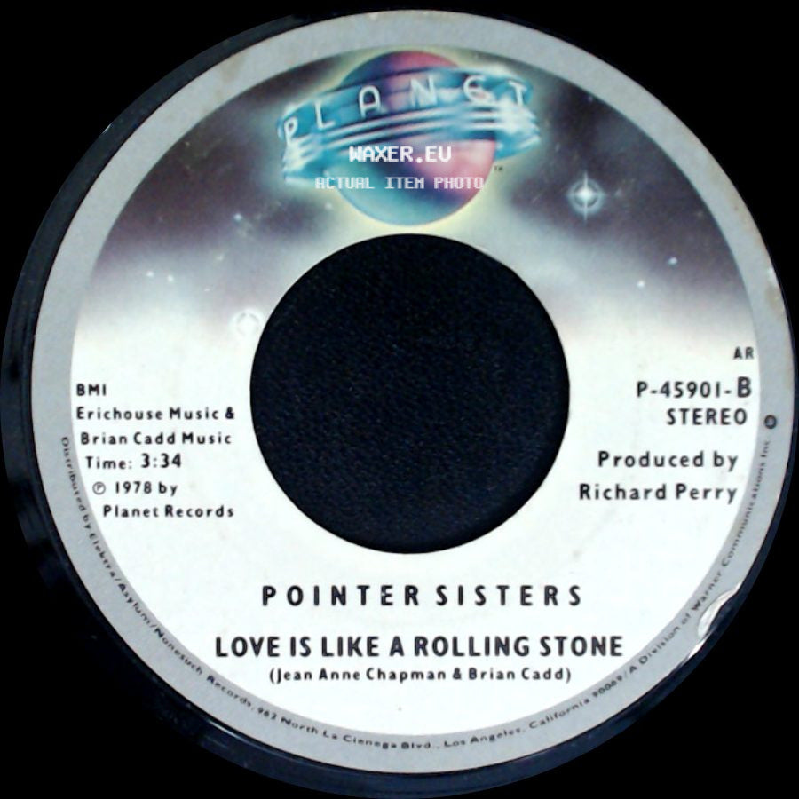 Pointer Sisters - Fire / Love Is Like A Rolling Stone side B