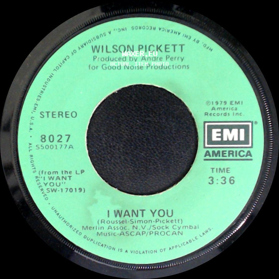 Wilson Pickett - I Want You / Love Of My Life side A