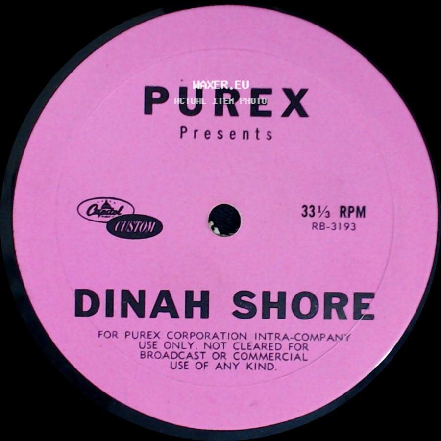 Dinah Shore - Unknown Title A / Unknown Title B side A
