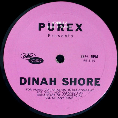 Dinah Shore - Unknown Title A / Unknown Title B side A