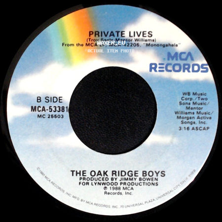 The Oak Ridge Boys - Gonna Take A Lot Of River / Private Lives side B