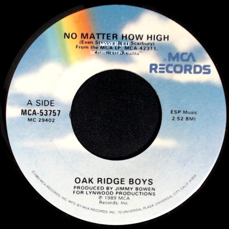 Oak Ridge Boys - No Matter How High / Bed Of Roses side A