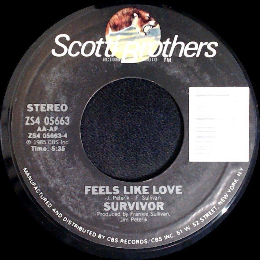 Survivor - Feels Like Love / Burning Heart side A