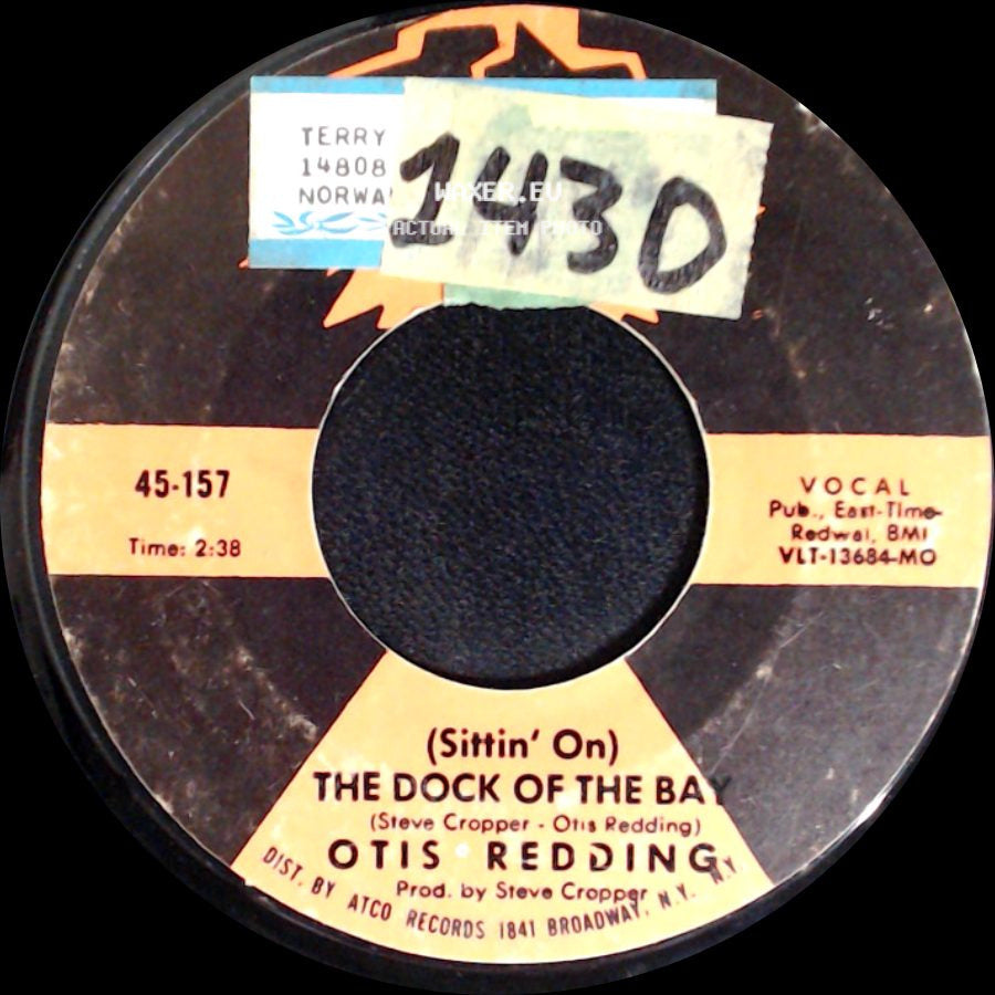 Otis Redding - Sweet Lorene / (Sittin' On) The Dock Of The Bay side B