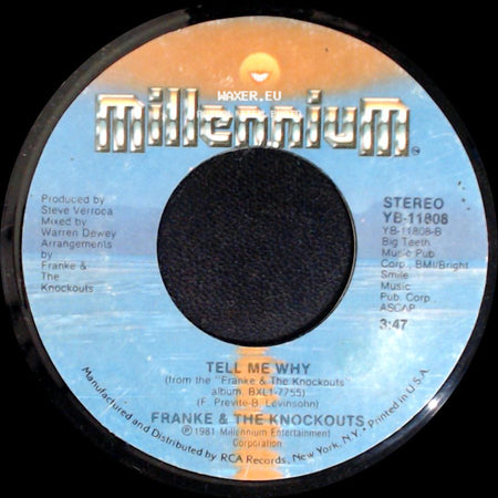 Franke & The Knockouts - You're My Girl / Tell Me Why side B