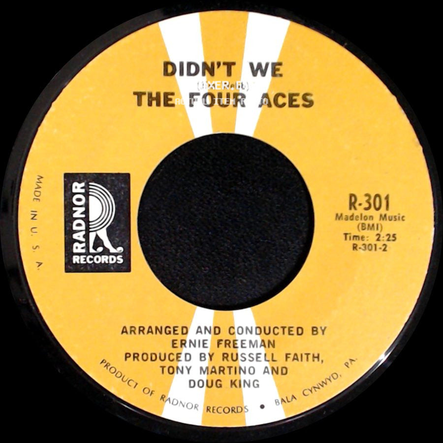 The Four Aces - Didn't We / Always Keep Me In Your Heart side A