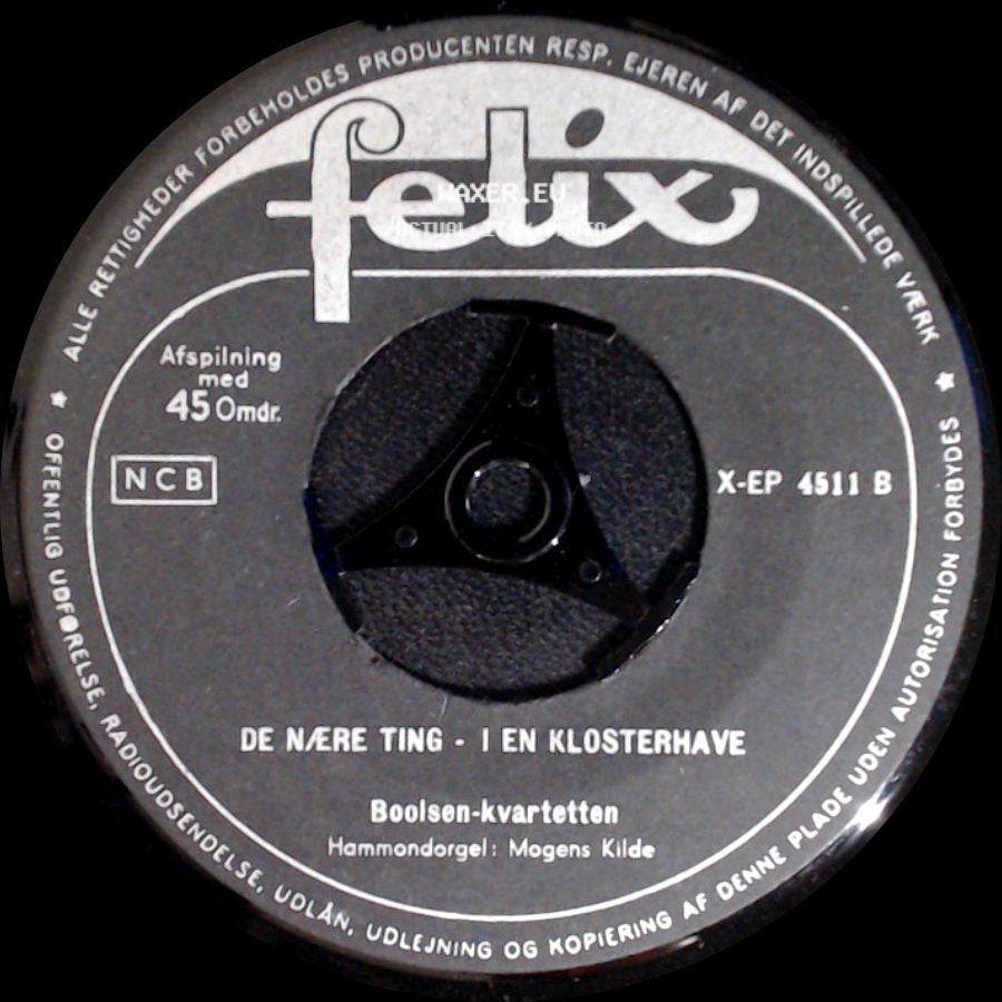 Elsa Sigfuss / Boolsen-Kvartetten - Hænderne - De Store Skibe / De Nære Ting - I En Klosterhave side B
